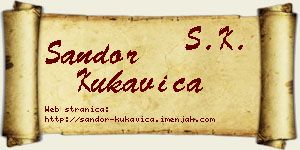 Šandor Kukavica vizit kartica